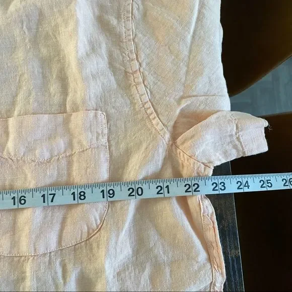 Sold!Jcrew McNutt garment-dyed Irish linen shirt - Picture 6 of 9